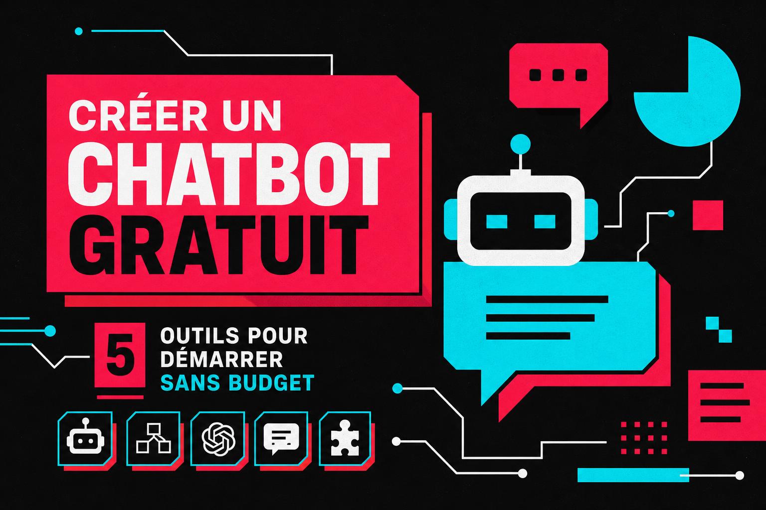 découvrez 5 outils gratuits pour créer facilement votre chatbot sans dépenser un centime. lancez votre projet dès aujourd'hui, même sans budget !