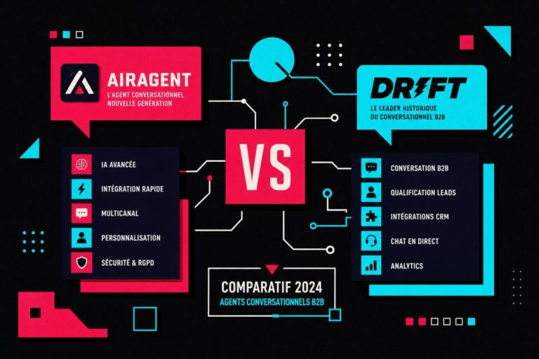 découvrez notre comparatif détaillé entre airagent et drift, deux agents conversationnels b2b pour améliorer votre relation client et optimiser vos ventes.